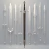 Replică decorativa Mayer Chess SW-161, inox, lungime 105 cm