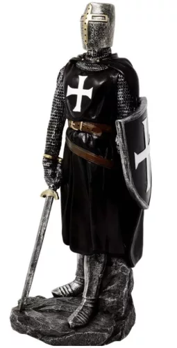 Figurina Giftdeco MC-23078 Cavaler Cruciat, polirasina, 30 cm, 30 x 13,5 x 12,5 cm