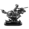 Figurina cavaler calare Giftdeco MC-23152, rasina, 31 x 22,5 x 11 cm