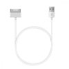 Nabíjecí kabel USB 2.0 s 30 piny pro Samsung Galaxy Tab 1/2 10.1/Tab 2 7.0/Note 10.1, Kwmobile, bílý, plastový, 19438.02