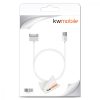 Nabíjecí kabel USB 2.0 s 30 piny pro Samsung Galaxy Tab 1/2 10.1/Tab 2 7.0/Note 10.1, Kwmobile, bílý, plastový, 19438.02