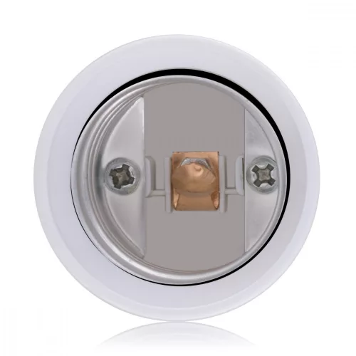 Sada 4 zásuvkových adaptérů z B22 na E27, Kwmobile, bílá, plast, 27510