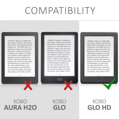 Obal pro Kobo Glo HD / Touch 2.0, Ekologická kůže, Multicolor, 34348.01