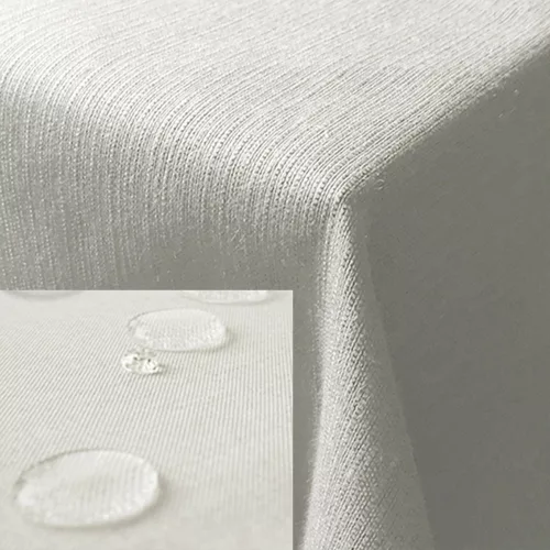 Oválný ubrus Leinenlook Jemidi, 160 x 220 cm, Bílá, Polyester, 55262.02.23