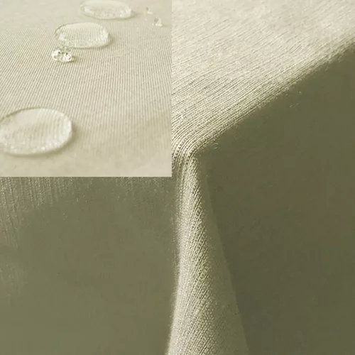 Oválný ubrus Leinenlook Jemidi, 160 x 220 cm, béžový, polyester, 55262.15.23