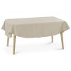 Oválný ubrus s ornamentem Jemidi, 160 x 220 cm, krémový, polyester, 55264.16.27