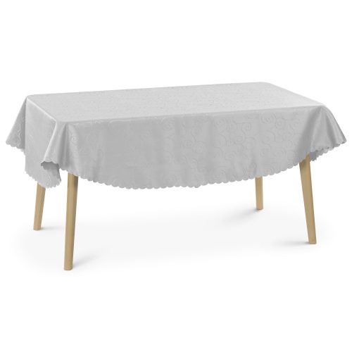 Oválný ubrus s ornamentem Jemidi, 160 x 220 cm, hnědý, polyester, 55264.25.27