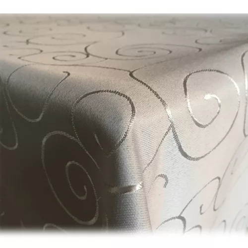 Kulatý ubrus s ornamentem Jemidi, 180 cm, hnědý, polyester, 55264.25.23