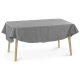 Oválný ubrus s ornamentem Jemidi, 160 x 220 cm, šedý, polyester, 55264.22.27
