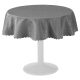 Kulatý ubrus s ornamentem Jemidi, 135 cm, šedý, polyester, 55264.22.21