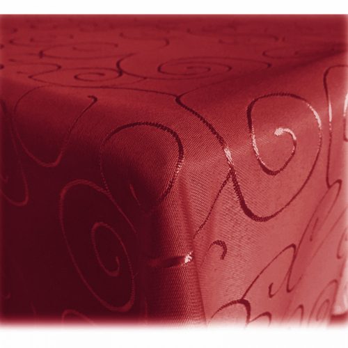 Oválný ubrus s ornamentem Jemidi, 130 x 360 cm, červený, polyester, 55264.20.30
