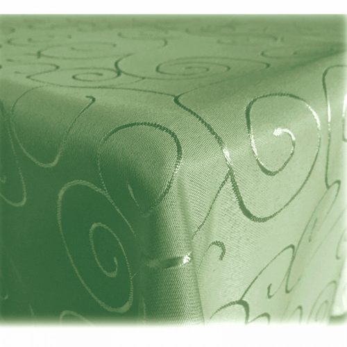 Kulatý ubrus s ornamentem Jemidi, 160 cm, zelený, polyester, 55264.50.22
