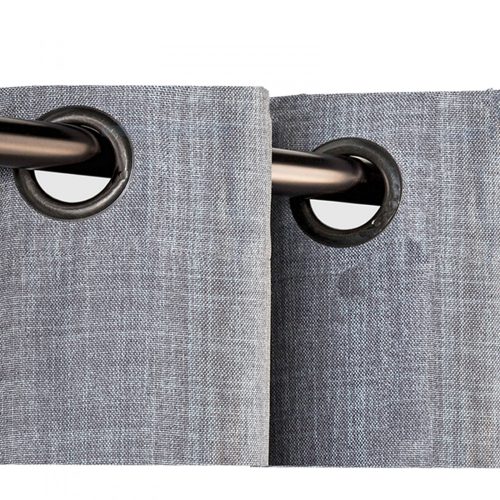 Elfie Neprůhledná záclona s kroužky Jemidi, 140 x 245 cm, Zelená, Polyester, 55279.79.01