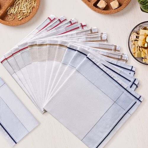 Sada 12 kapesníků na břicho Jemidi, 40 x 40 cm, Multicolour, bavlna, 55059.04