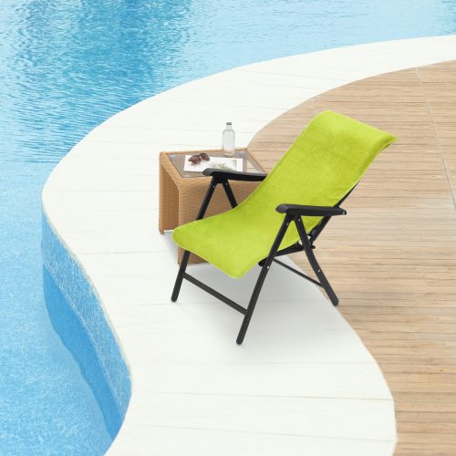 Potah na židli Jemidi, 60 x 130 cm, zelený, BIO bavlna, 54895.07