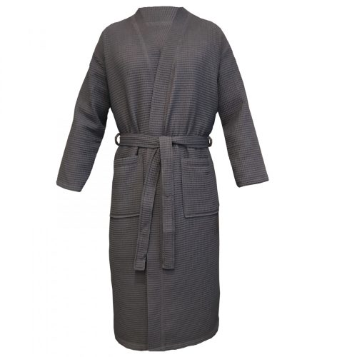 Unisex župan Waffle Pique Homelevel, S, Šedá, Organická bavlna, 54916.73.1