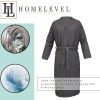 Unisex župan Waffle Pique Homelevel, S, Šedá, Organická bavlna, 54916.73.1