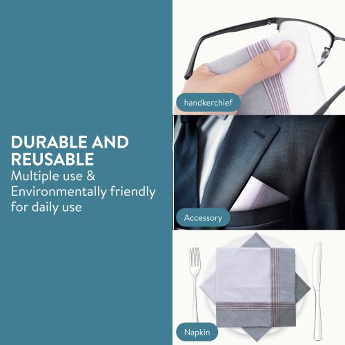 Sada 12 kapesníků Jemidi na břicho, 40 x 40 cm, Multicolour, bavlna, 55059.09