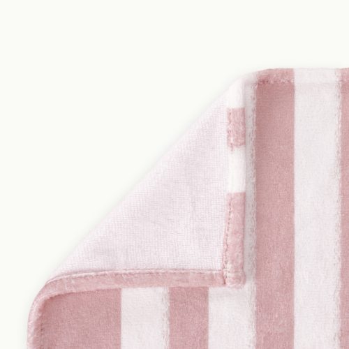 Plážová osuška Homelevel, 90 x 180 cm, růžová / bílá, bavlna / polyester, 54897.02