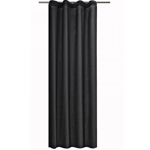 Stella neprůhledná záclona s lamelovým rámem Jemidi, 140 x 175 cm, Černá, Polyester, 55283.01.04