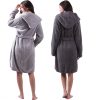 Oboustranný dámský župan Jemidi, M, Šedá, Polyester, 55057.01.2