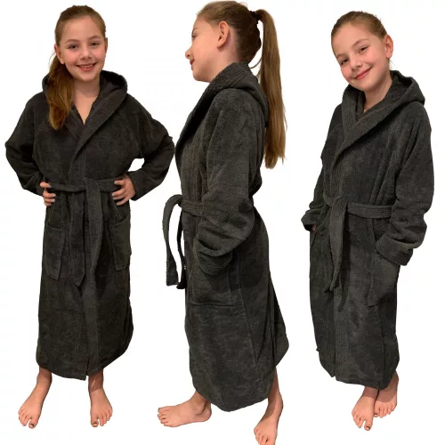 Dětský župan Homelevel, 152, Šedá, Organická bavlna, 54864.73.39