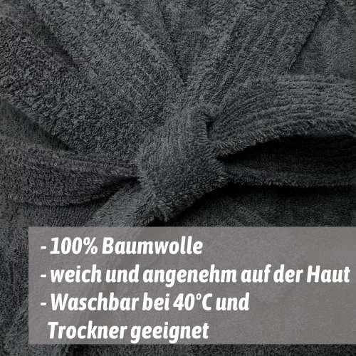 Dětský župan Homelevel, 152, Šedá, Organická bavlna, 54864.73.39