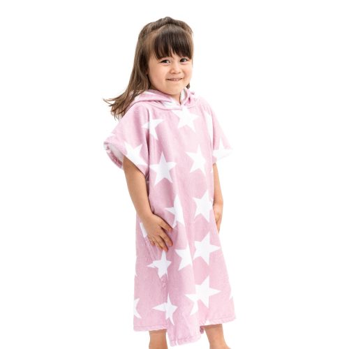 Dětské koupací pončo Homelevel, 1-3 roky, Růžová, Organická bavlna, 54931.10.01