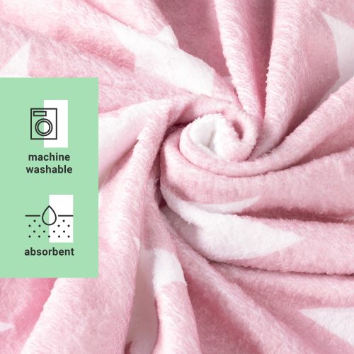 Dětské koupací pončo Homelevel, 8-11 let, Růžová, Bavlna, 54888.10.03