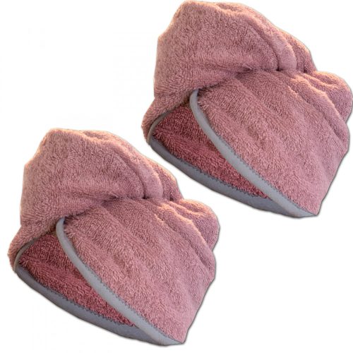 Sada 2 dětských turbanů do vlasů Homelevel, 64 x 22, růžová, BIO bavlna, 54882.10.02