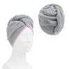 Sada 2 unisexových turbanů do vlasů Homelevel, univerzální, šedá, z organické bavlny, 54863.25.02