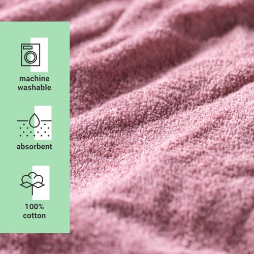 Sada 2 unisex turbanů do vlasů Homelevel, univerzální, růžová/šedá, organická bavlna, 54863.22.02