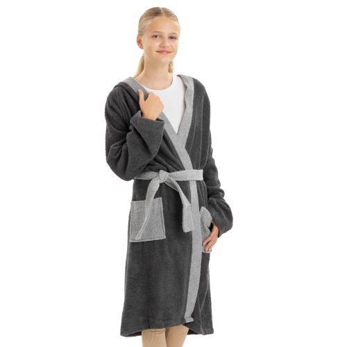 Dětský župan Homelevel, 176, Šedá, Organická bavlna, 54864.22.41