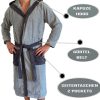 Látkový župan Homelevel, 2XL, Šedá, Organická bavlna, 54856.25.5