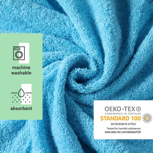 Plážová osuška Homelevel, 150 x 200 cm, modrá, BIO bavlna, 54896.50