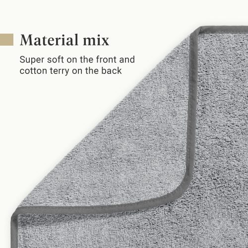 Plážová osuška Homelevel, 200 x 200 cm, šedá, organická bavlna, 54899.22