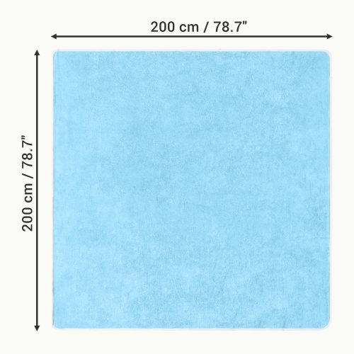 Plážová osuška Homelevel, 200 x 200 cm, tyrkysová, BIO bavlna, 54899.71