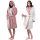 Oboustranný dámský župan Jemidi, S, Růžová / Bílá, Polyester, 55057.08.1