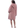 Oboustranný dámský župan Jemidi, S, Růžová / Bílá, Polyester, 55057.08.1