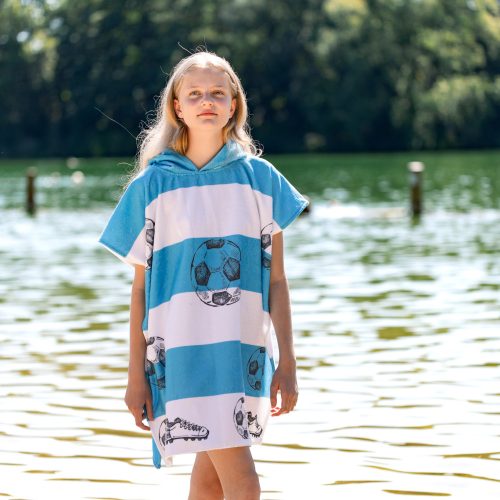 Dětské koupací pončo Homelevel, 8-11 let, Vícebarevné, Organická bavlna, 54931.32.01