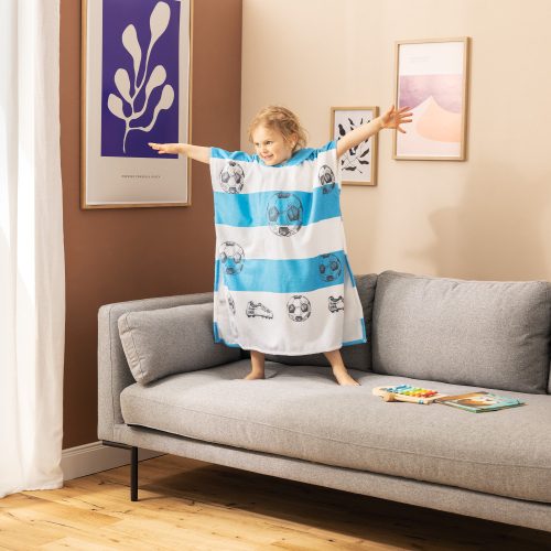 Dětské koupací pončo Homelevel, 8-11 let, Vícebarevné, Organická bavlna, 54931.32.01