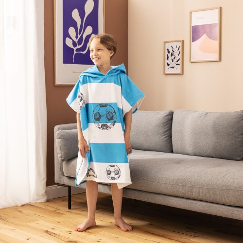 Dětské koupací pončo Homelevel, 8-11 let, Vícebarevné, Organická bavlna, 54931.32.03