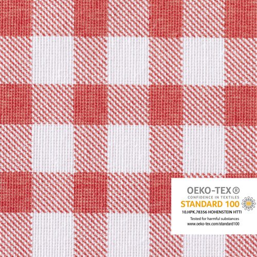 Souprava Jemidi ubrus a 2 potahy na lavice, 70 x 240 cm, červená, polyester / bavlna, 55321.09.02