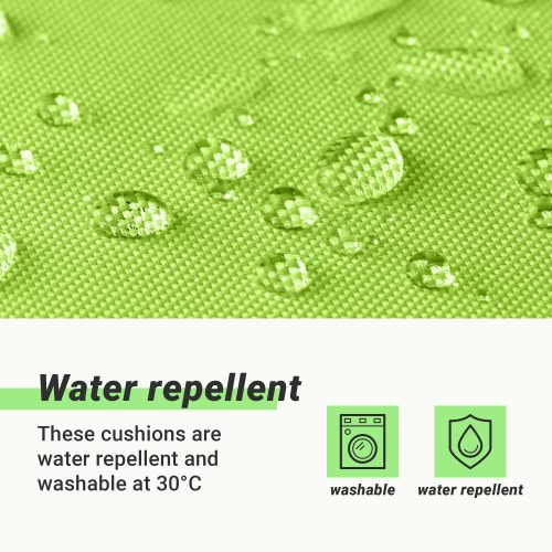 Jemidi polštář na židli s vysokým opěradlem, 120 x 50 cm, zelená, polyester, 55522.07