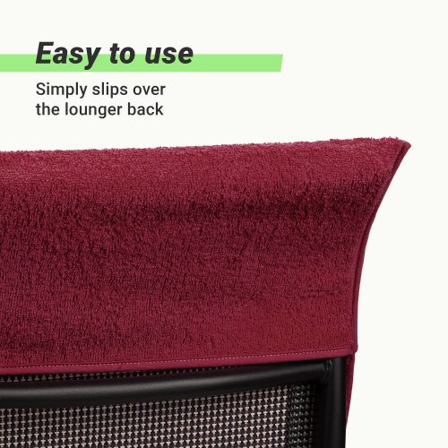 Potah na židli Jemidi, 60 x 130 cm, Červená, BIO bavlna, 54895.13