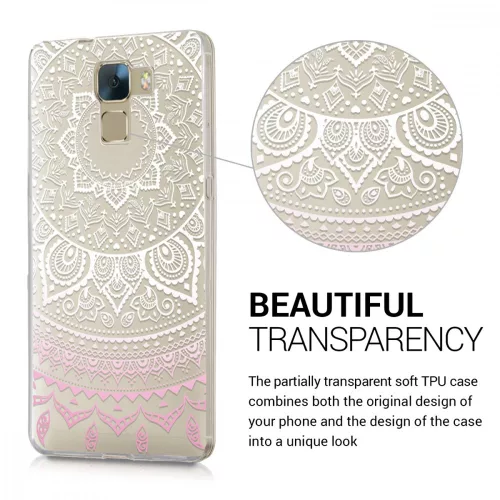 Pouzdro pro Huawei Honor 7, silikonové, růžové, 35164.01