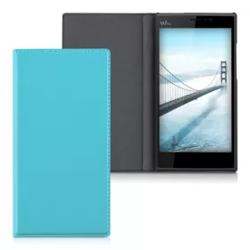   Pouzdro pro Wiko Ridge Fab, Ekologická kůže, Modré, 32189.23