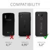 Kryt pro LG Nexus 5X, textil, hnědý, 36394.19