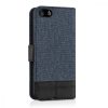 Pouzdro pro Apple iPhone 5 / iPhone 5s / iPhone SE, textilní, modré, 35222.17