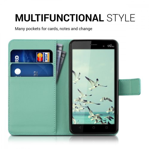 Obal na Wiko Lenny 3, Ekologická kůže, Zelená, 37334.71